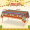 3 Pieces Mexican Fiesta Party Tablecloth Decorations,Plastic Cinco De Mayo Printed Table Cloth Table Cover for Fiesta Taco Night Birthday and Mexican Themed Party Supplies, 54 x 108 Inch